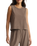 Sloane Tank Top in Perfectly Taupe