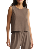 Sloane Tank Top in Perfectly Taupe