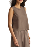 Sloane Tank Top in Perfectly Taupe