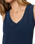 Sloane V-Neck Denim Tank Top in Indigo