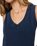 Sloane V-Neck Denim Tank Top in Indigo
