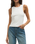 Clarke Rib Tank Top in White