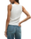 Clarke Rib Tank Top in White