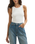 Clarke Rib Tank Top in White