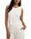 Sloane Linen Cropped Tank Top in White