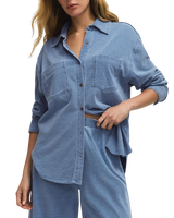 Reese Denim Shirt in Santorini Indigo