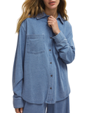 Reese Denim Shirt in Santorini Indigo