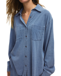 Reese Denim Shirt in Santorini Indigo