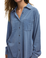 Reese Denim Shirt in Santorini Indigo