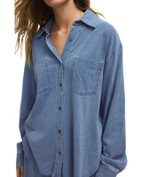Reese Denim Shirt in Santorini Indigo