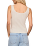 Lainey Pointelle Button Front Vest in Cloud