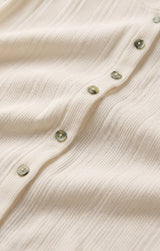 Lainey Pointelle Button Front Vest in Cloud