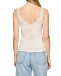 The Z Supply Womens Eve Lace Trim Vest in Sandstone