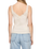 The Z Supply Womens Eve Lace Trim Vest in Sandstone