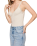 The Z Supply Womens Eve Lace Trim Vest in Sandstone