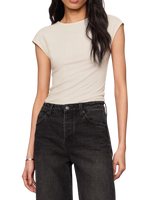 The Z Supply Womens Soft Trace Second Skin Top in Cloud