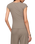 The Z Supply Womens Soft Trace Second Skin Top in Wild Mushroom