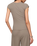 The Z Supply Womens Soft Trace Second Skin Top in Wild Mushroom