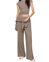 The Z Supply Womens Soft Trace Second Skin Top in Wild Mushroom