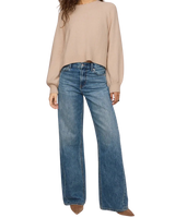 The Z Supply Womens Coming Up Cosy Jumper in Soft Ecru
