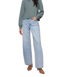 The Z Supply Womens Coming Up Cosy Jumper in Soft Succulent