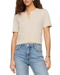 Cera Short Sleeve Cardigan in Cloud