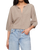 The Z Supply Womens Valor Short Sleeve Cardigan in Natural Heather