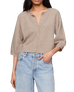 The Z Supply Womens Valor Short Sleeve Cardigan in Natural Heather