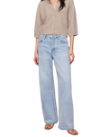 The Z Supply Womens Valor Short Sleeve Cardigan in Natural Heather