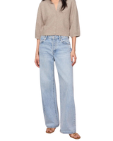The Z Supply Womens Valor Short Sleeve Cardigan in Natural Heather