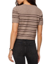 The Z Supply Womens Gatewood Stripe Sweater Top in Heather Ash