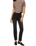 The Z Supply Womens Gatewood Stripe Sweater Top in Heather Ash
