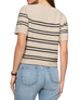The Z Supply Womens Gatewood Stripe Sweater Top in Light Oatmeal Heather