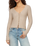 The Z Supply Womens Landa Pointelle Top in Natural