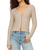 The Z Supply Womens Landa Pointelle Top in Natural