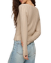 The Z Supply Womens Landa Pointelle Top in Natural