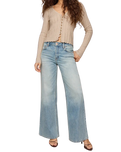 The Z Supply Womens Landa Pointelle Top in Natural