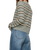 The Z Supply Womens Medina Cosy Stripe Cardigan in Aqua Cloud