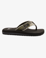 Boys Monkey Abyss Flip Flops in Green & Black