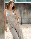 Good Luck Dungarees in Cobblestone