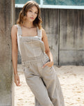 Good Luck Dungarees in Cobblestone