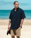 Resort Shirt in Navy Stripe